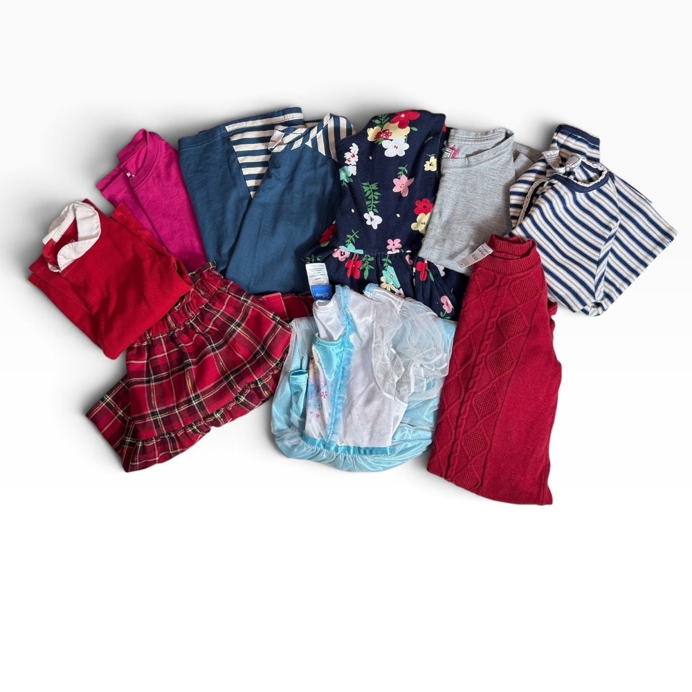 Girls Clothing Lot Hanna Andersson Disney H&M Dress Skirt Sweater Size 4 5 6